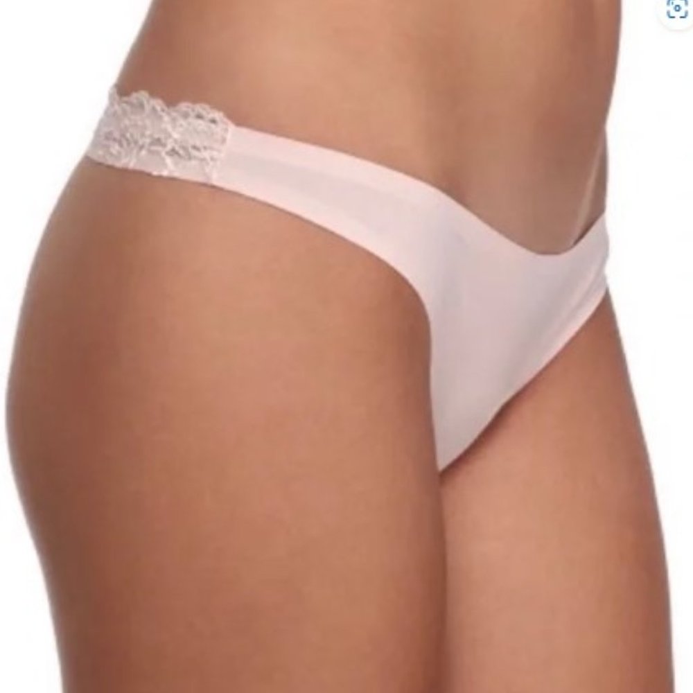 Free People Small Smooth Thong Rose Pink Lace New with tags